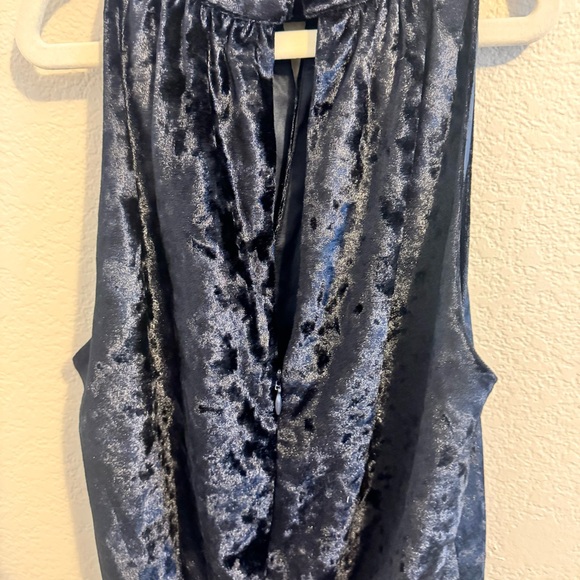 CENTRAL PARK WEST REVOLVE Ocean Drive Velvet Keyhole Bodysuit Midnight N… - Picture 8 of 14